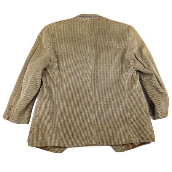 TOM TAILOR - MEN'S BROWN CORDUROY BLAZER JACKET - SIZE 48R - SEE PHOTOS - Picture 9 of 11